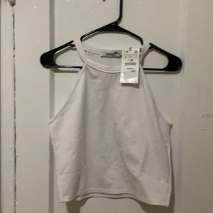 Zara White crop top
